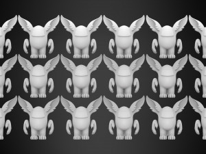 among us werewolfs pack 3D Model