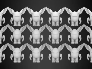 among us werewolfs pack 3D Model