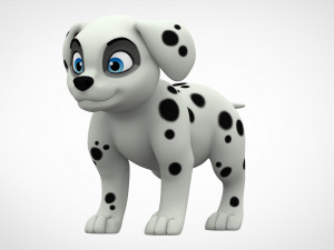 dalmatian puppy 3D Model