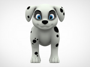 dalmatian puppy 3D Model