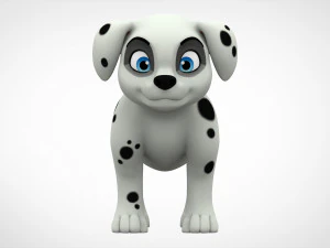 dalmatian puppy 3D Model