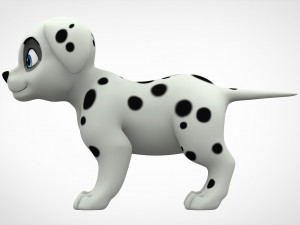 dalmatian puppy 3D Model