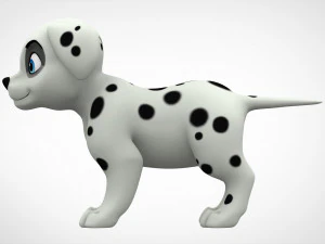 dalmatian puppy 3D Model