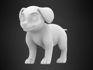 dalmatian puppy 3D Model