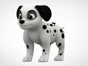 dalmatian puppy 3Dモデル
