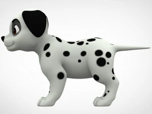dalmatian puppy 3D Model