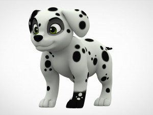 dalmatian puppy 3D Model