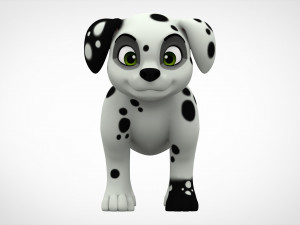 dalmatian puppy 3D Model