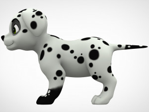 dalmatian puppy 3D Model