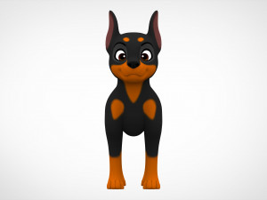 doberman puppy 3D Model