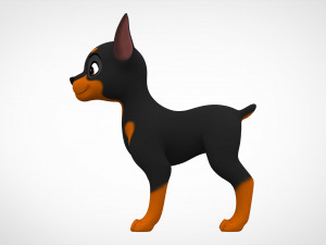 doberman puppy 3D Model