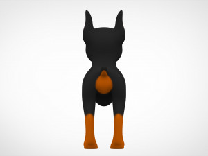 doberman puppy 3D Model