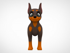 doberman puppy 3D 모델