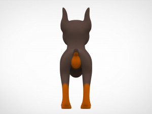 doberman puppy 3D 모델