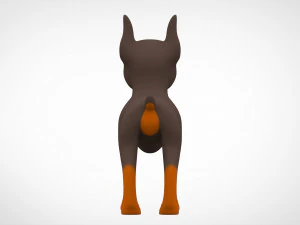 doberman puppy 3D Model