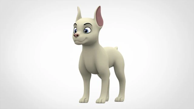doberman puppy 3D Model .c4d .max .obj .3ds .fbx .stl .blend 