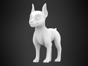 doberman puppy Modello 3D