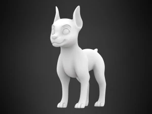 doberman puppy 3D Model