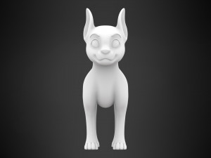 doberman puppy Modello 3D