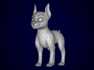 doberman puppy Modello 3D