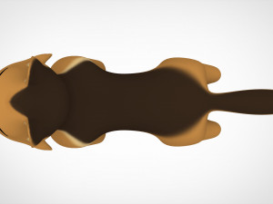 german shepherd puppy 3D Model