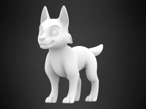 german shepherd puppy 3D Model