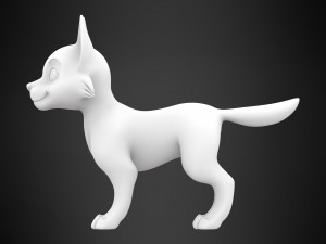 german shepherd puppy 3D Model