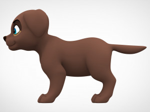 labrador puppy Modèle 3D