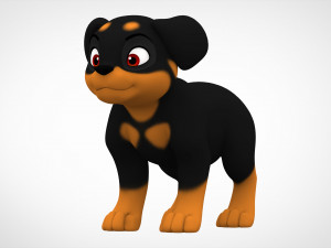 rottweiler puppy 3D Model