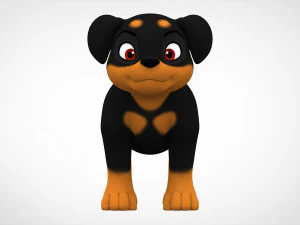 rottweiler puppy 3D Model