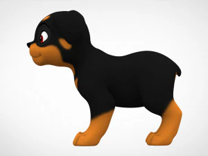 rottweiler puppy 3D Model