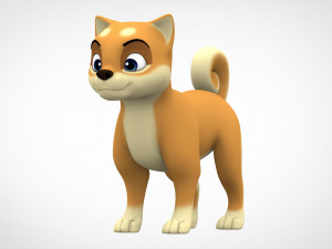shiba inu puppy 3D Model