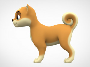 shiba inu puppy 3D Model