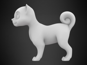 shiba inu puppy 3D Model