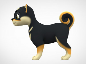 shiba inu puppy 3D Model