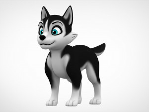 husky puppy 3D Model
