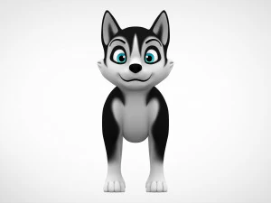 husky puppy 3D Model