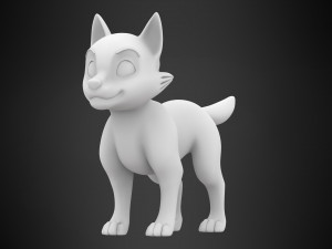 husky puppy Modello 3D