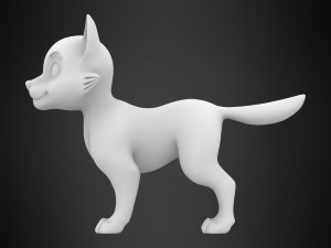 husky puppy Modello 3D