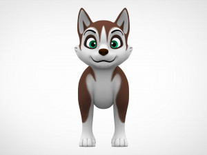 husky puppy 3D-Modell