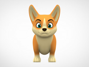corgi puppy Modelo 3D
