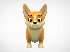 szczeniak corgi Model 3D