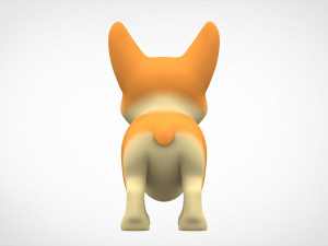 corgi puppy Modelo 3D