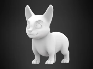 szczeniak corgi Model 3D