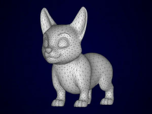 szczeniak corgi Model 3D