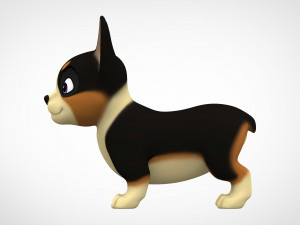 corgi puppy 3D Model