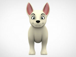 bull terrier puppy 3Dモデル
