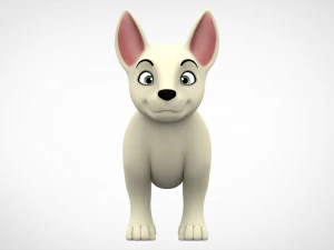 bull terrier puppy 3D Model