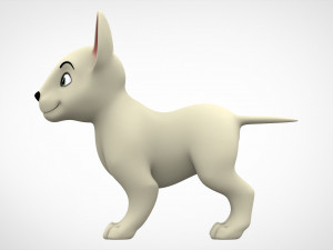 bull terrier puppy 3Dモデル