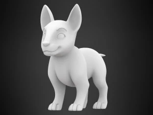 bull terrier puppy 3D Model